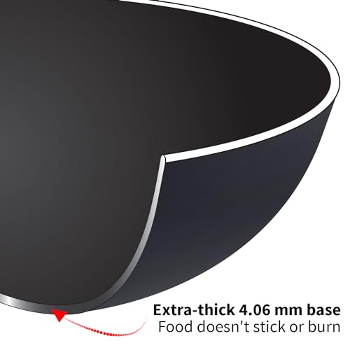 Hawkins Futura 5 Litre Deep Fry Pan, Induction Kadhai, Hard Anodised Kadai with Glass Lid, Black (IAK50G)