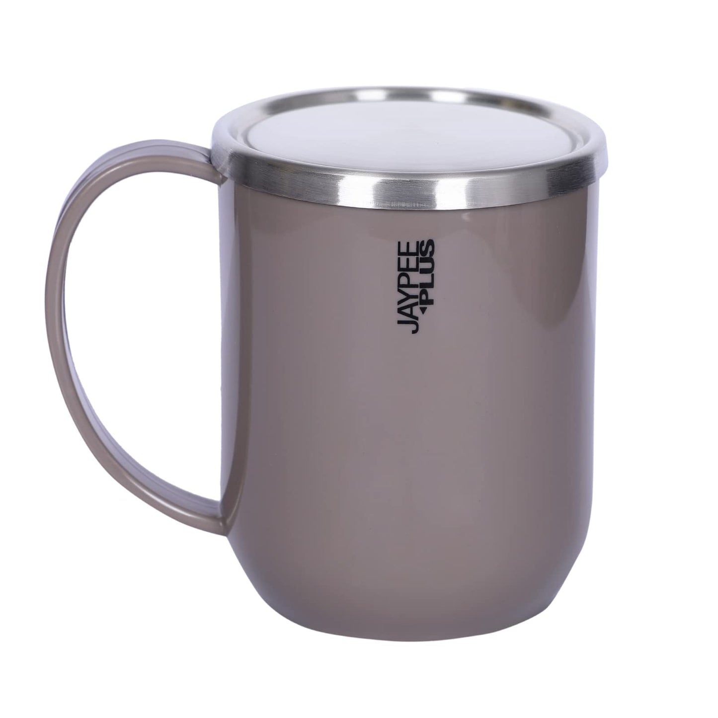 Jaypee Plus Cupshup Coffee Mug with Steel Lid Plastic Covered Stainless Steel