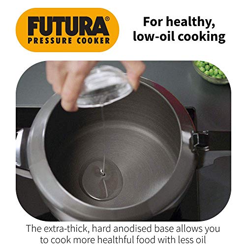 Futura Hard Anodized 7 Litre Tall Pressure Cooker