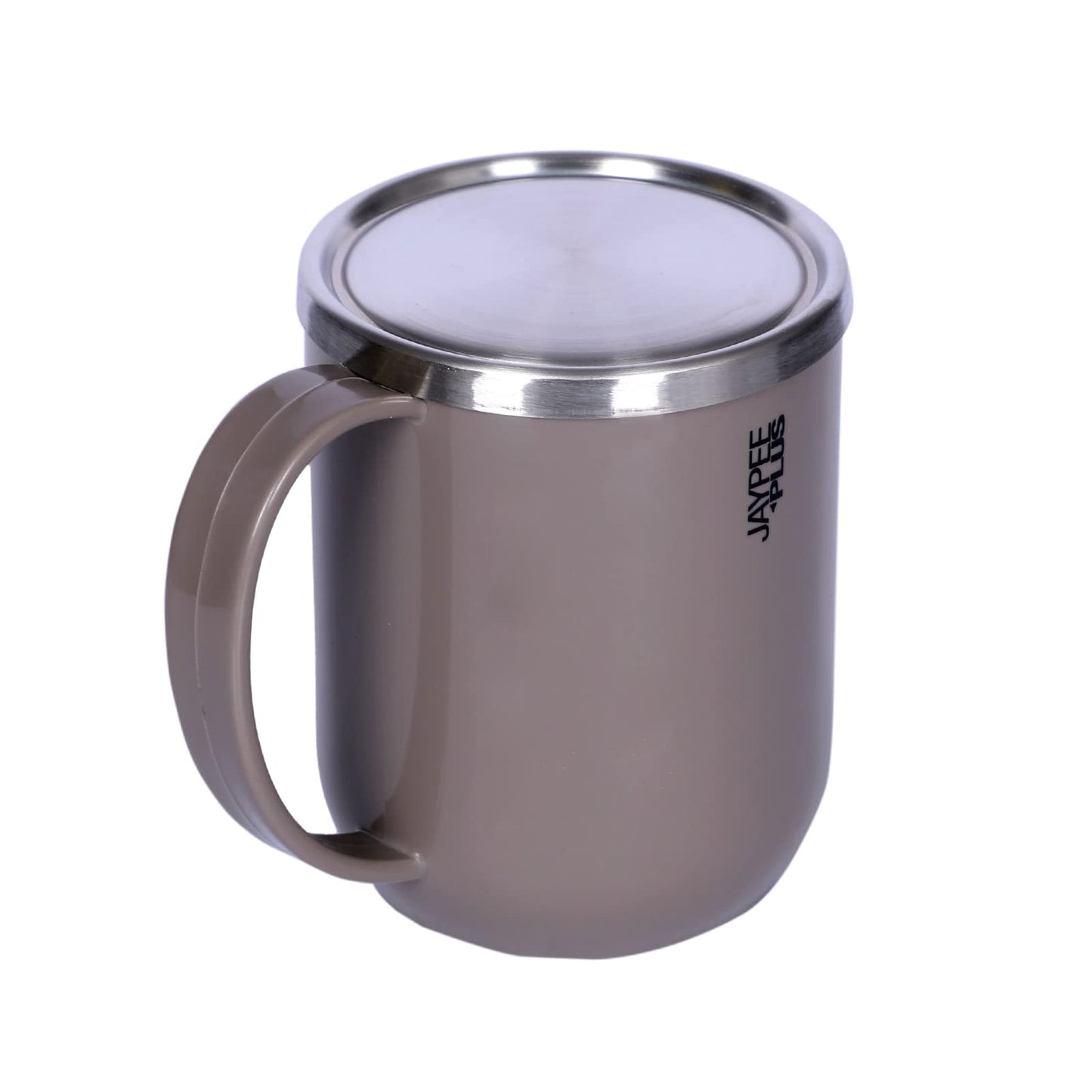 Jaypee Plus Cupshup Coffee Mug with Steel Lid Plastic Covered Stainless Steel