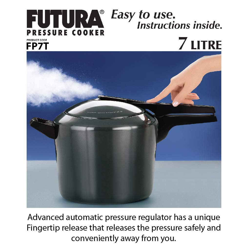 Futura Hard Anodized 7 Litre Tall Pressure Cooker