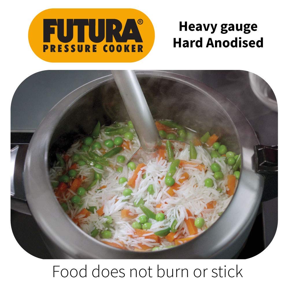 Futura Hard Anodized 7 Litre Tall Pressure Cooker