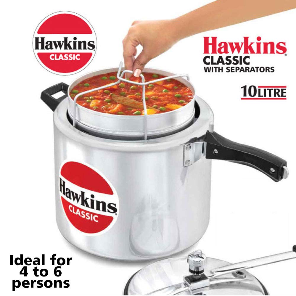 HawkinsClassic Pressure Cooker with Pots, Inner Lid Cooker with Separator Set