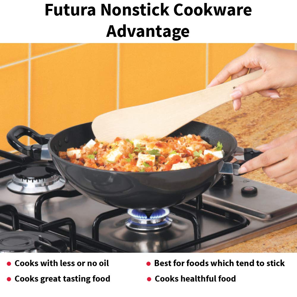 Hawkins Futura Non-Stick Deep-Fry Pan (Kadhai)