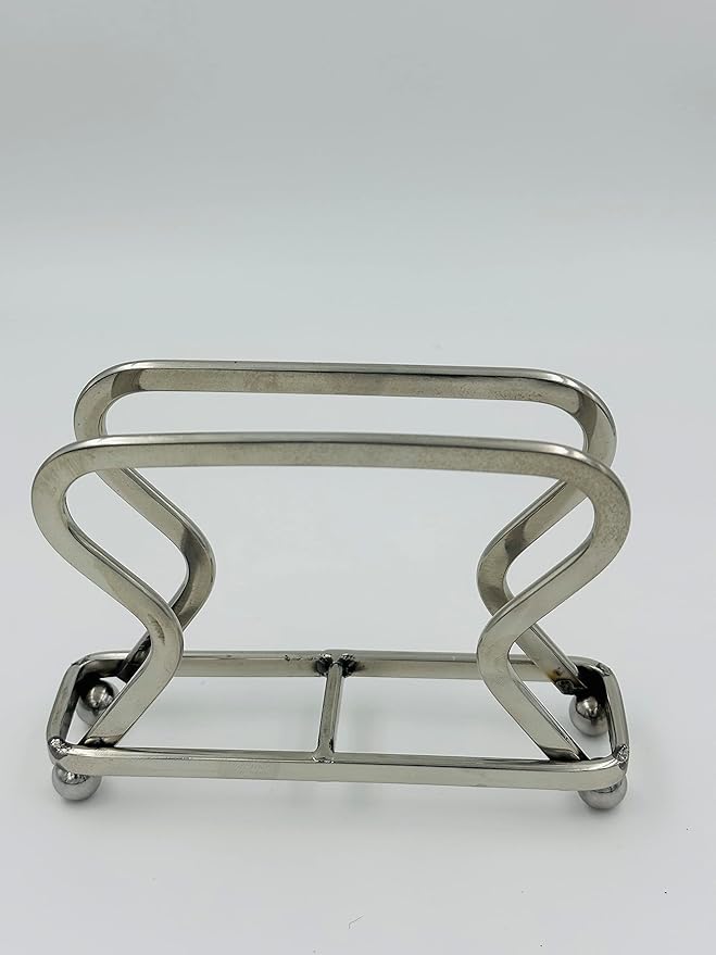 Bhanu Priya - Elegant Curved Stainless Steel Napkin Holder Stand for Tables & Kitchens