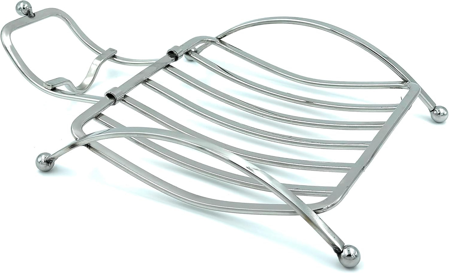 Bhanu Priya - Stylish Curved Stainless Steel Napkin stand Holder for Tables & Kitchens