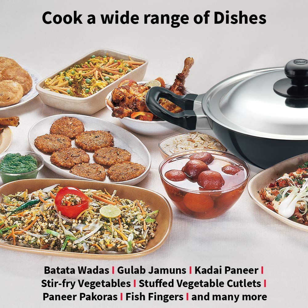 Hawkins Futura Non-Stick Deep-Fry Pan (Kadhai)