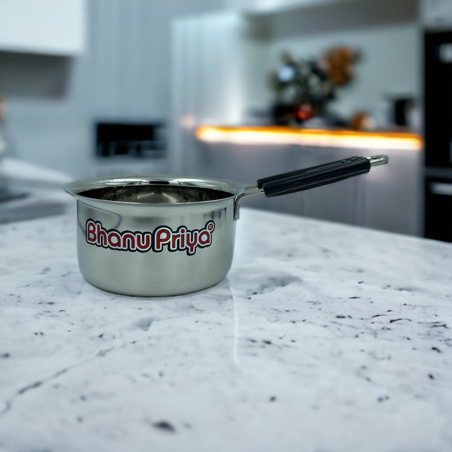 Bhanu Priya - Versatile Stainless Steel Sauce Pan, Stove & Induction Friendly, 1 Piece (1L/1.5L/2.25L)