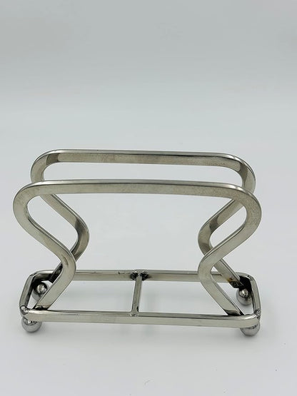 Bhanu Priya - Elegant Curved Stainless Steel Napkin Holder Stand for Tables & Kitchens