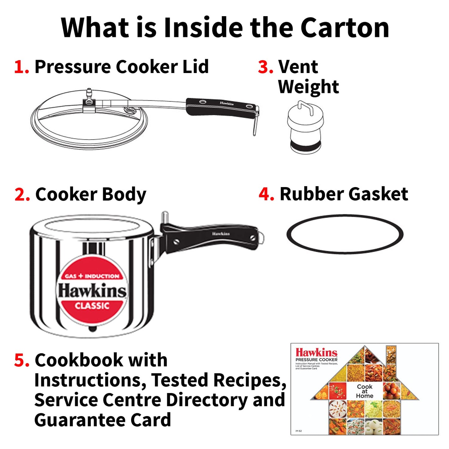 Hawkins Aluminium 3 Litre Classic Pressure Cooker,Induction Inner Lid Cooker,Tall Design Pan Cooker,Best Cooker,Silver(Icl3T)